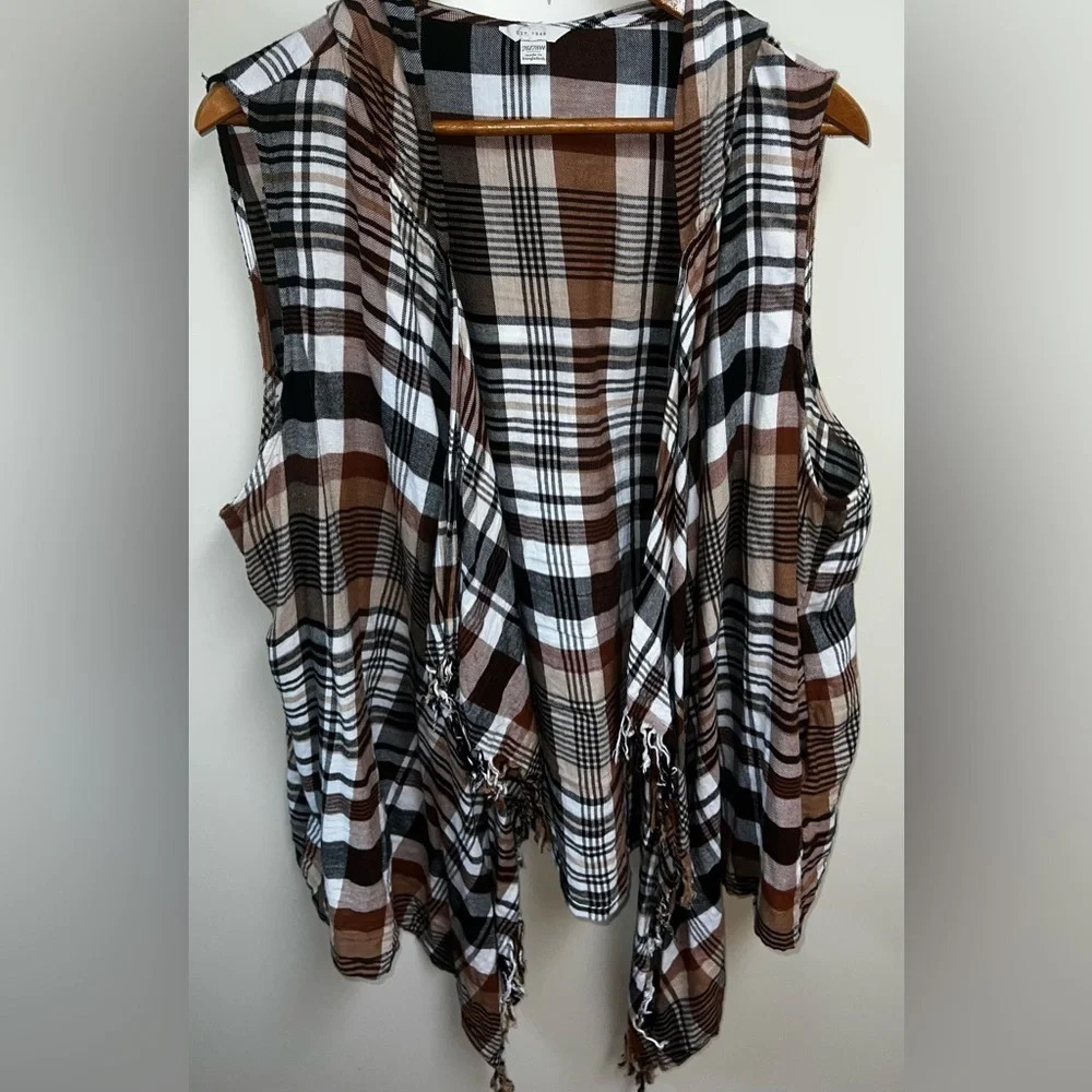 Women’s Fringed Kimono Open Front Vest